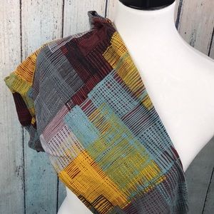 TC LuLaRoe Burgundy and Mustard Leggings